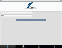 Tablet Screenshot of fusionnetworking.com
